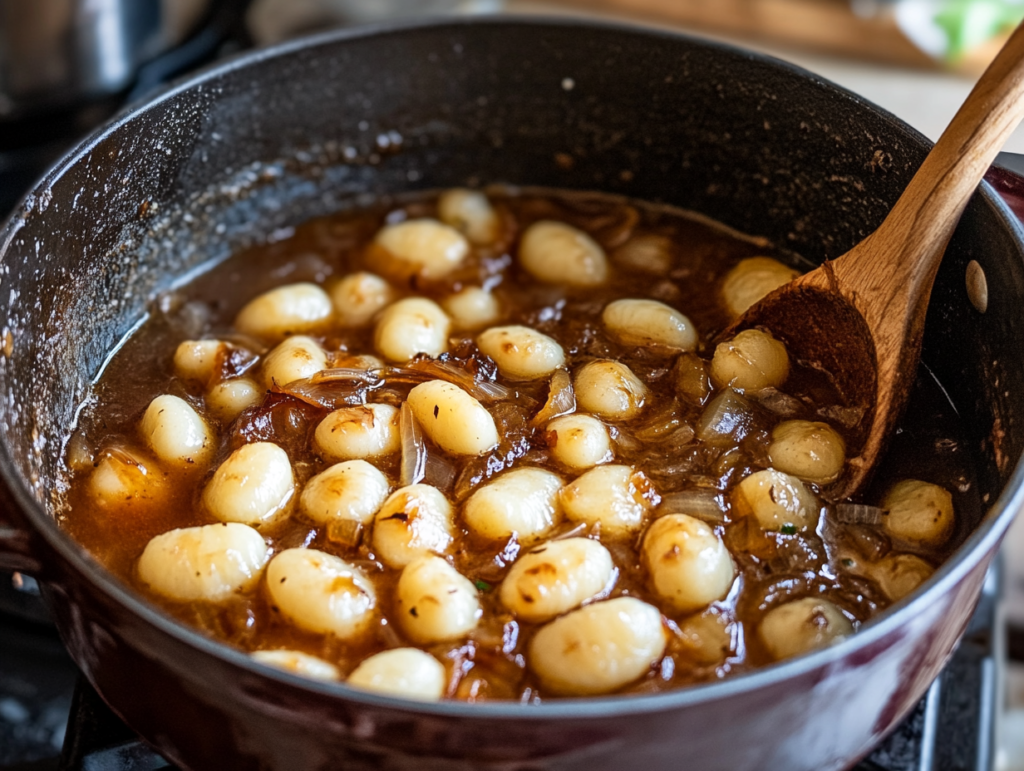 French Onion Gnocchi Soup