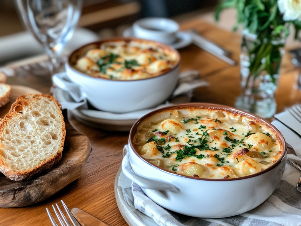 French Onion Gnocchi Soup