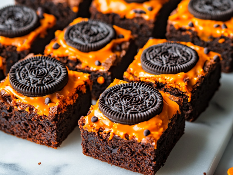 Spooky Oreo Brownies