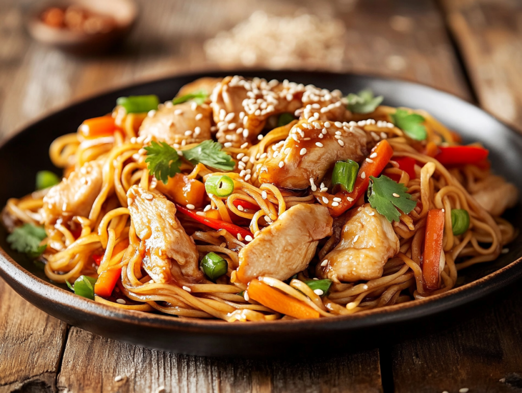 Chicken Teriyaki Chow Mein Magic