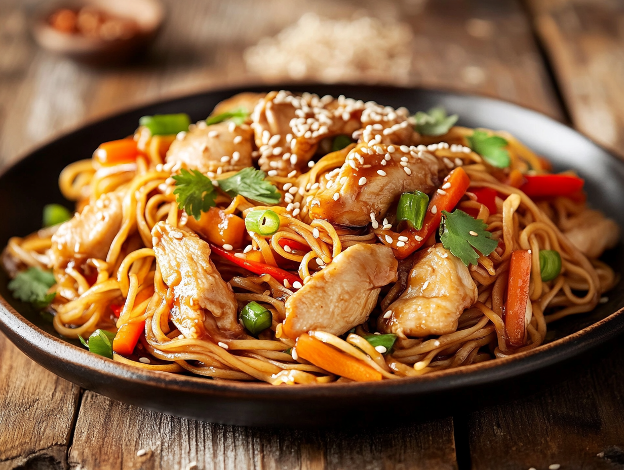 Chicken Teriyaki Chow Mein Magic