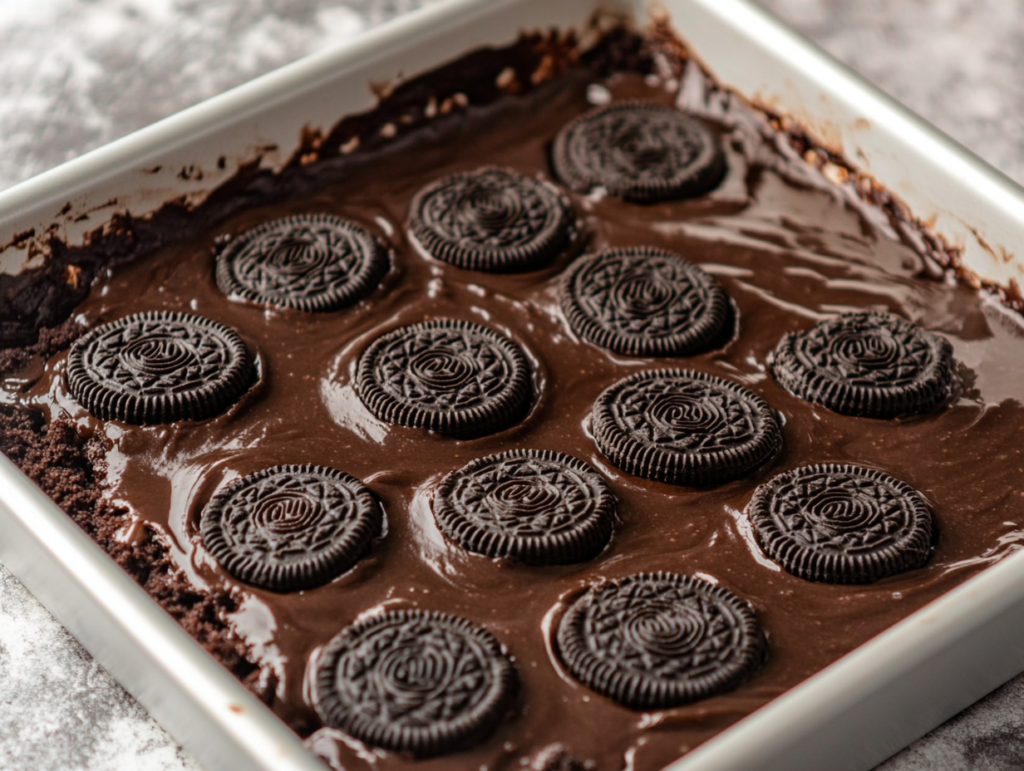 Spooky Oreo Brownies