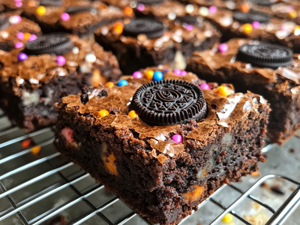 Spooky Oreo Brownies